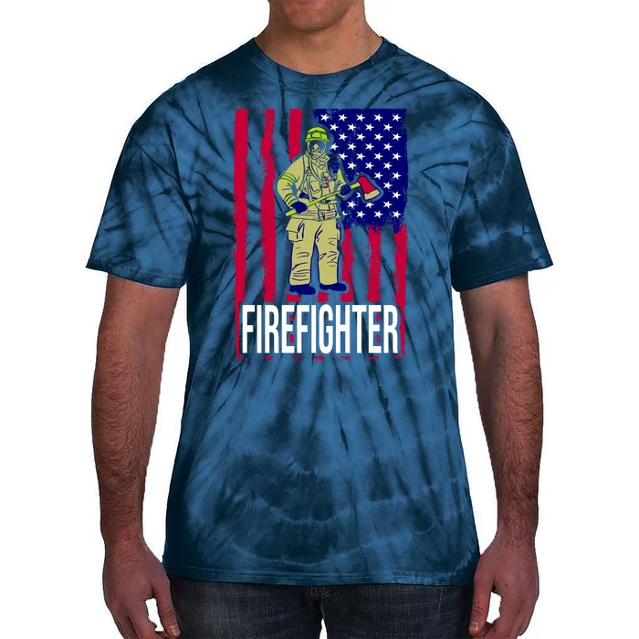 American Firefighter Tie-Dye T-Shirt