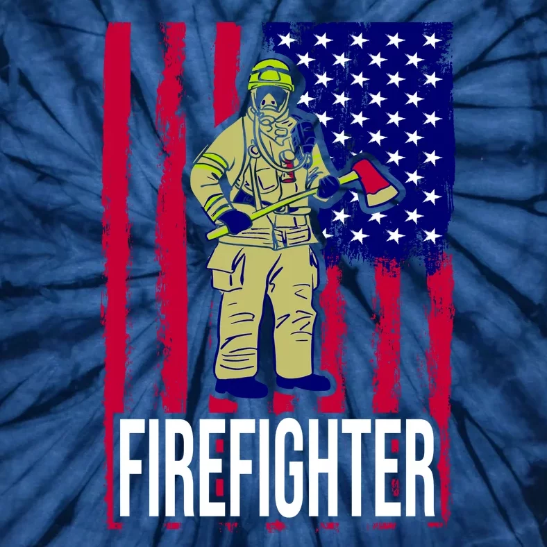 American Firefighter Tie-Dye T-Shirt