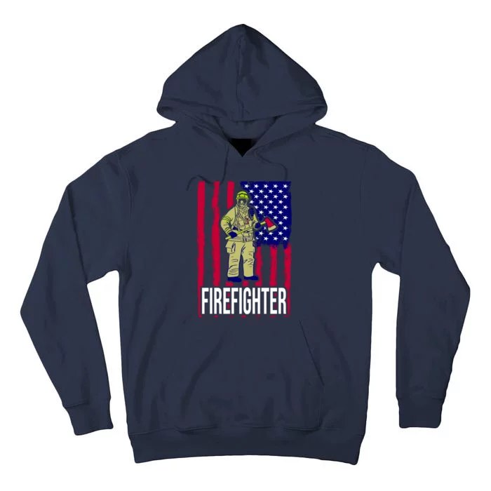 American Firefighter Tall Hoodie