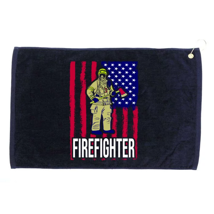 American Firefighter Grommeted Golf Towel