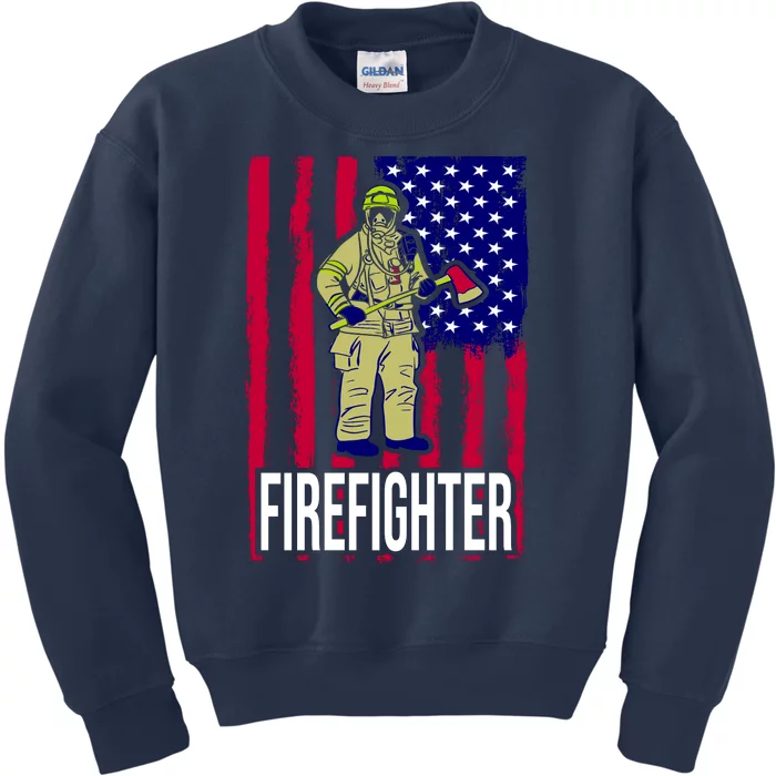 American Firefighter Kids Sweatshirt