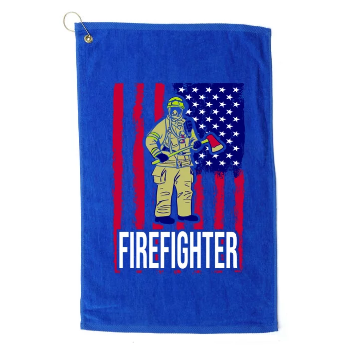 American Firefighter Platinum Collection Golf Towel