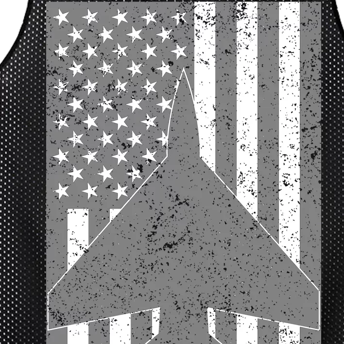 American Flag Airplane Pilot Mesh Reversible Basketball Jersey Tank