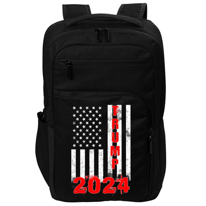 American Flag Design Trump 2024 Impact Tech Backpack