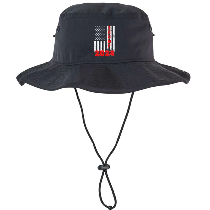 American Flag Design Trump 2024 Legacy Cool Fit Booney Bucket Hat