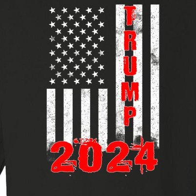 American Flag Design Trump 2024 Toddler Long Sleeve Shirt