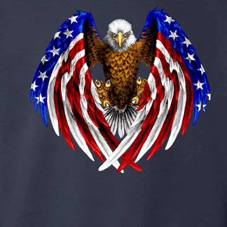 American Flag Eagle Toddler Hoodie