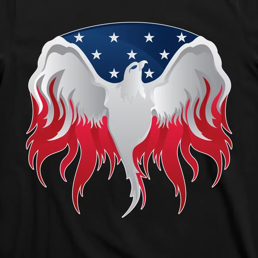 American Flag Eagle USA Illustration T-Shirt