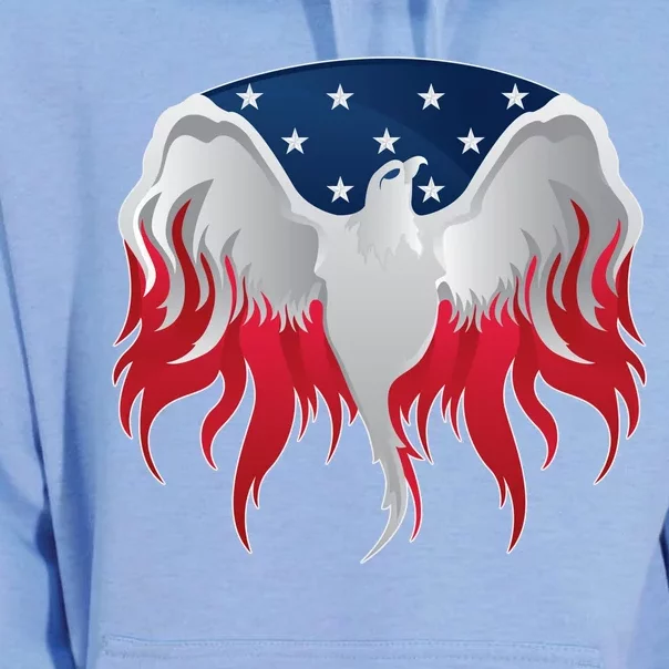 American Flag Eagle USA Illustration Unisex Surf Hoodie