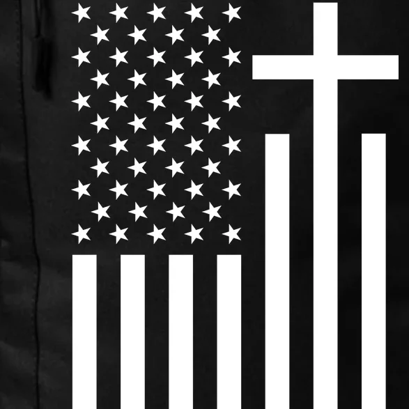 American Flag Faith Cross Daily Commute Backpack