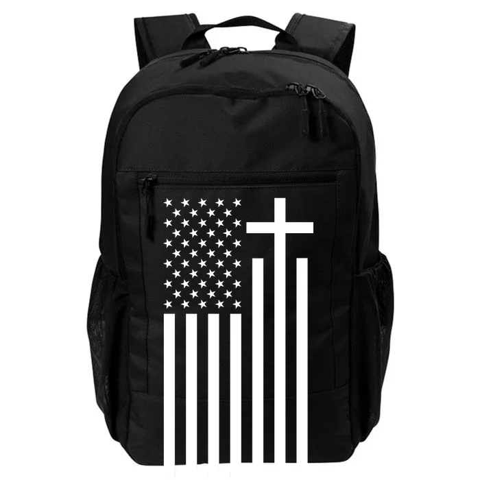 American Flag Faith Cross Daily Commute Backpack