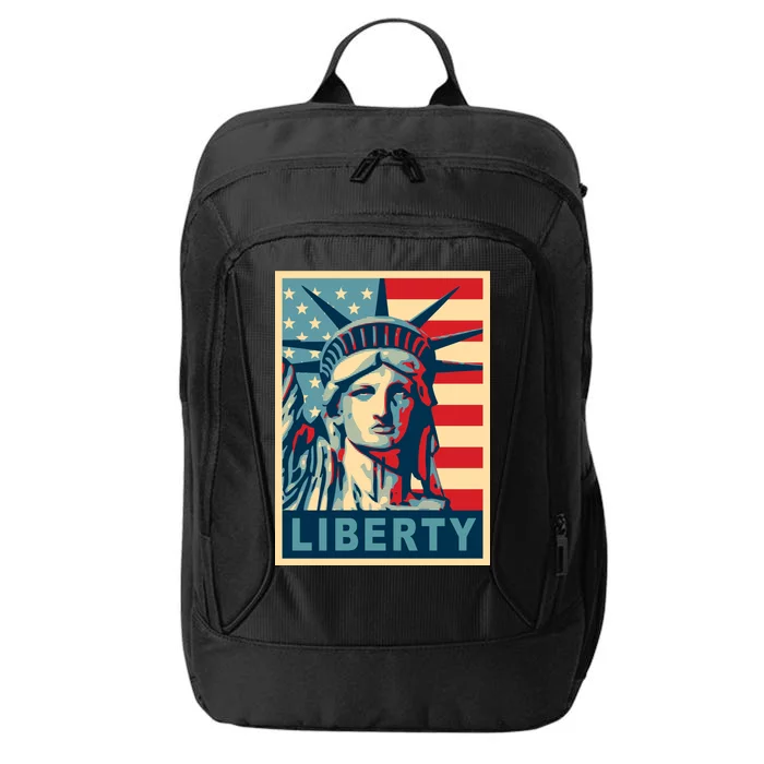 American Flag Statue Of Liberty City Backpack