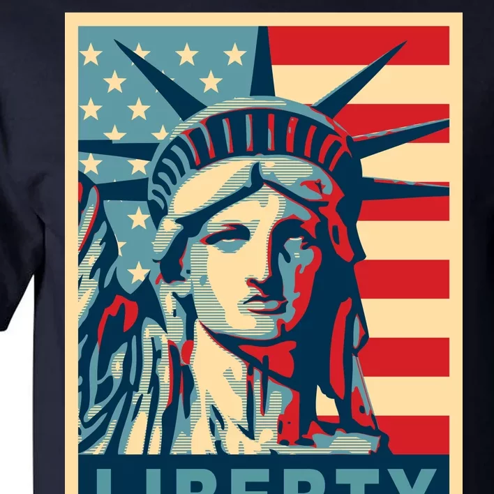 American Flag Statue Of Liberty Tall T-Shirt