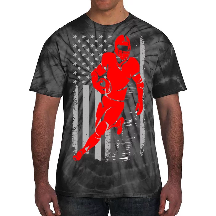 American Football Vintage Flag USA Tie-Dye T-Shirt