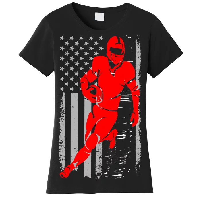 American Football Vintage Flag USA Women's T-Shirt