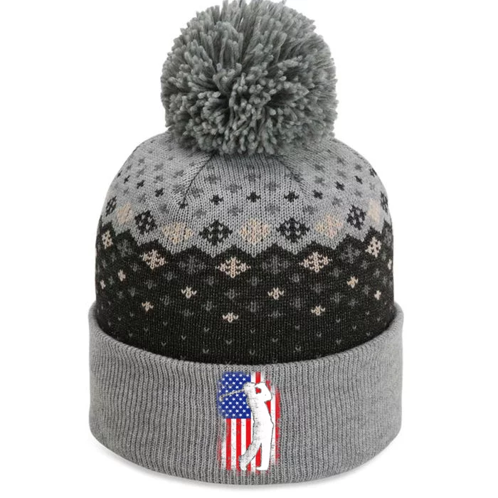 American Golf Flag The Baniff Cuffed Pom Beanie