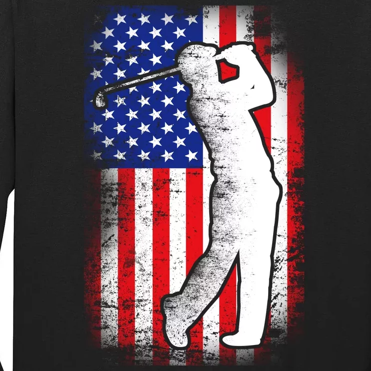 American Golf Flag Tall Long Sleeve T-Shirt