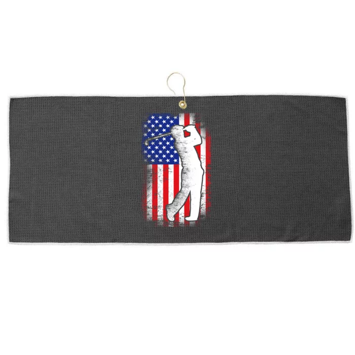 American Golf Flag Large Microfiber Waffle Golf Towel