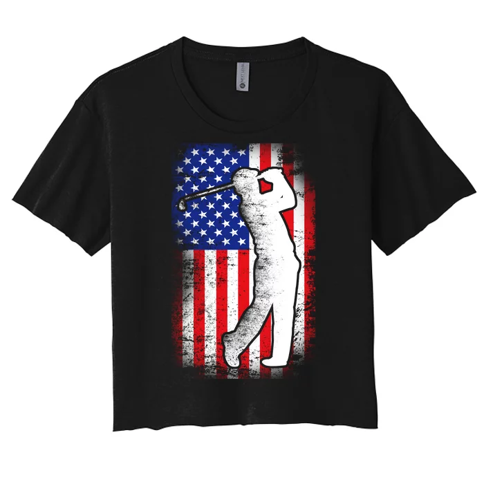 American Golf Flag Women's Crop Top Tee