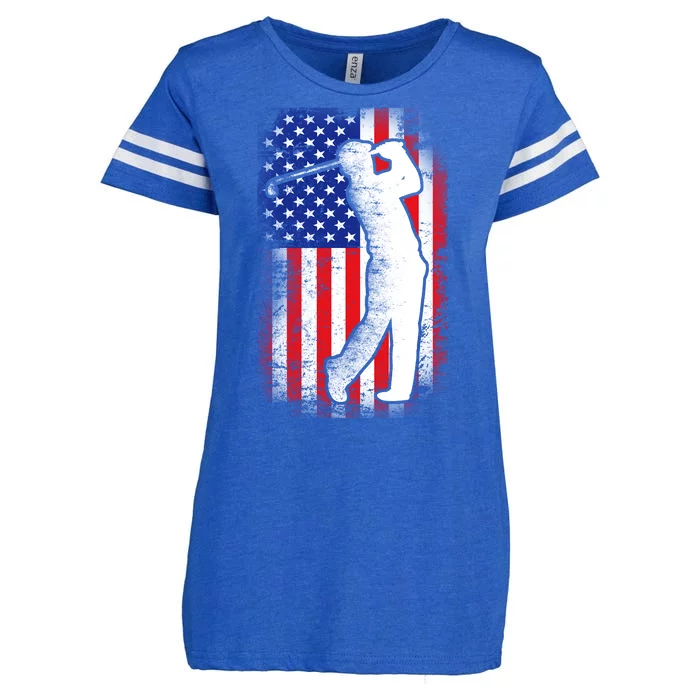 American Golf Flag Enza Ladies Jersey Football T-Shirt