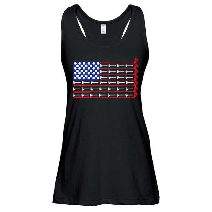 American Golf USA Flag Ladies Essential Flowy Tank