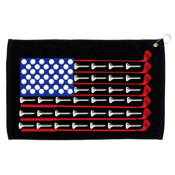 American Golf USA Flag Grommeted Golf Towel