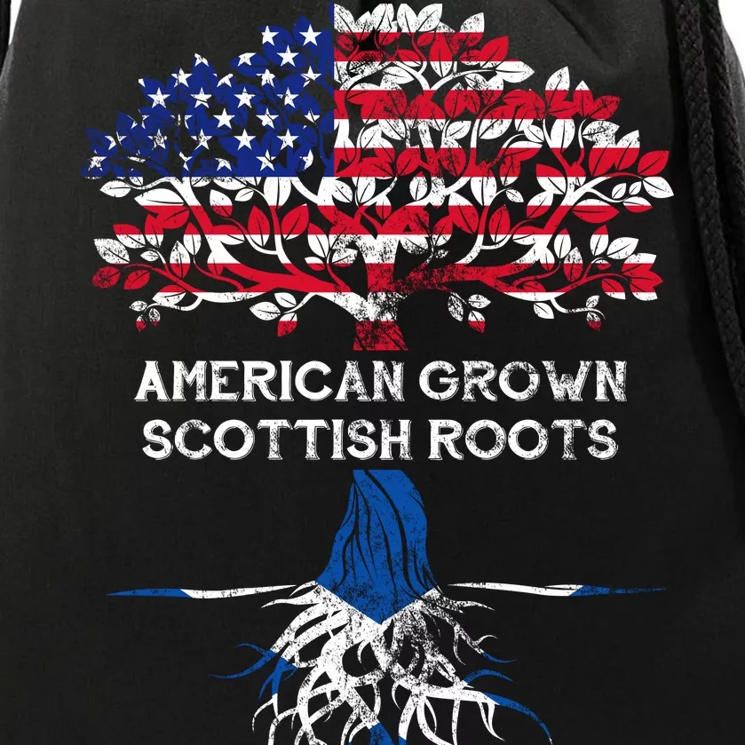 American Grown Scottish Roots Drawstring Bag