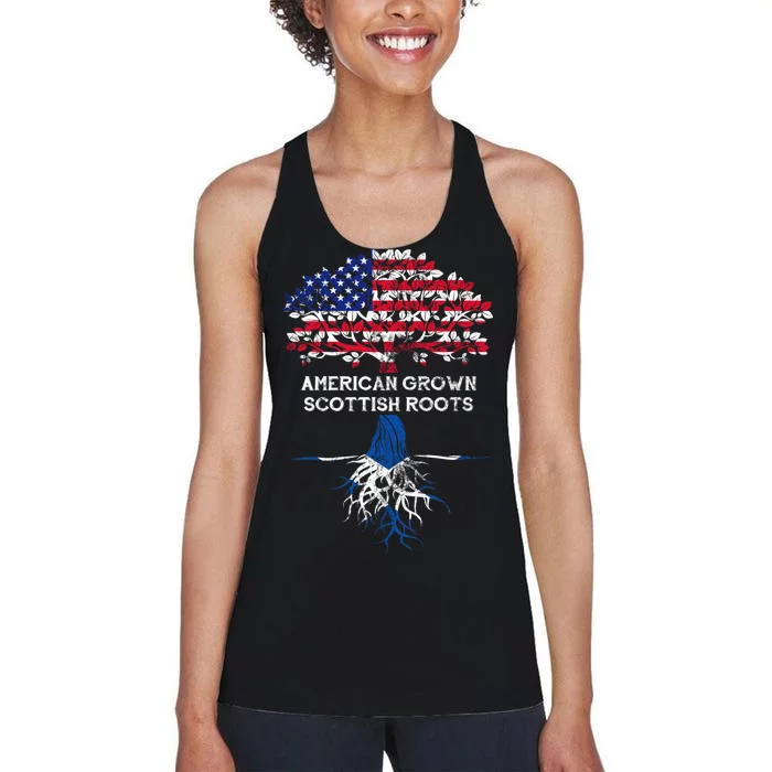 American Grown Scottish Roots Women's Racerback Tank