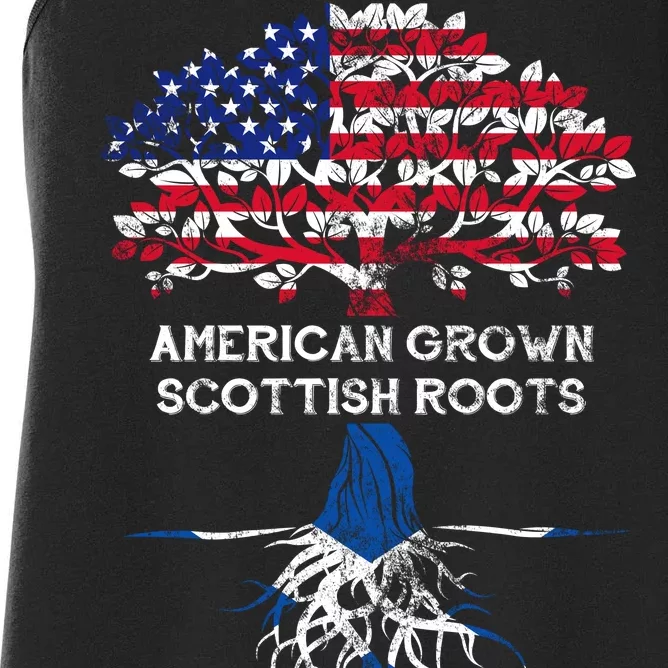 American Grown Scottish Roots Women's Racerback Tank