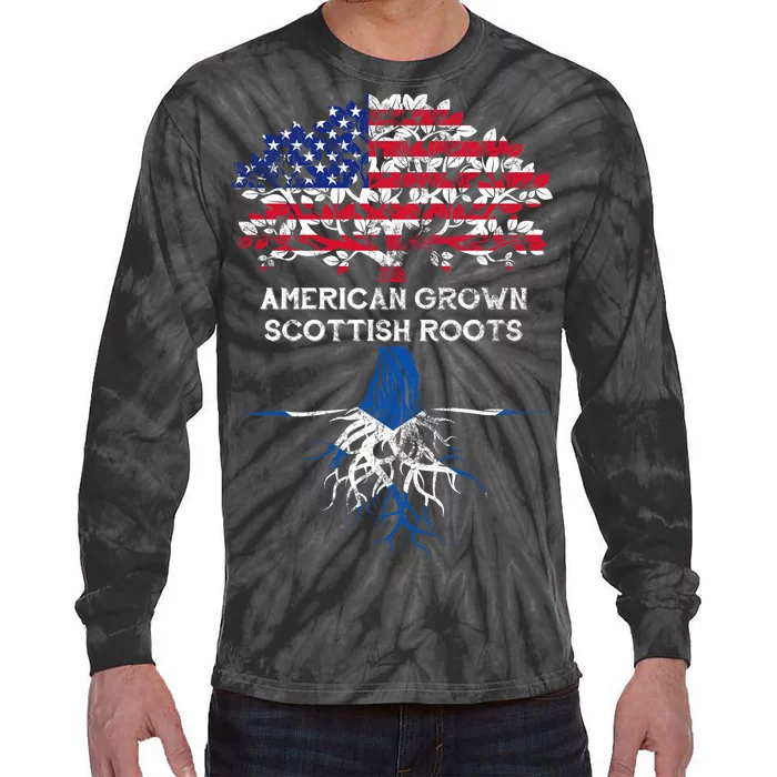 American Grown Scottish Roots Tie-Dye Long Sleeve Shirt