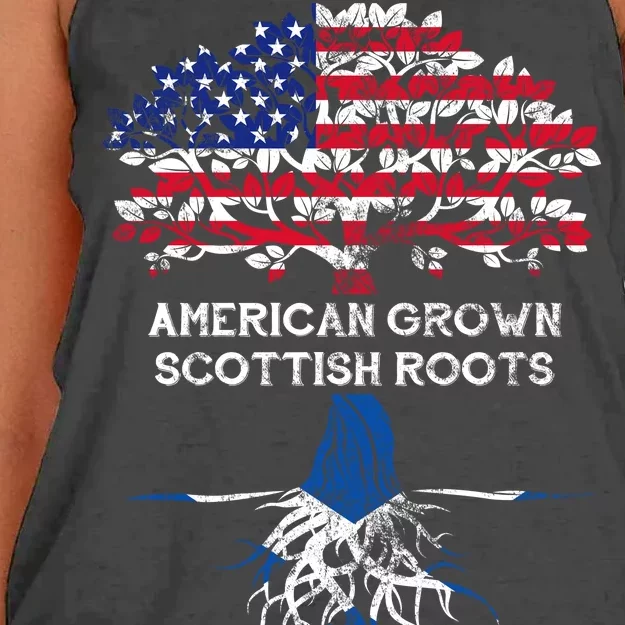 American Grown Scottish Roots Women's Knotted Racerback Tank