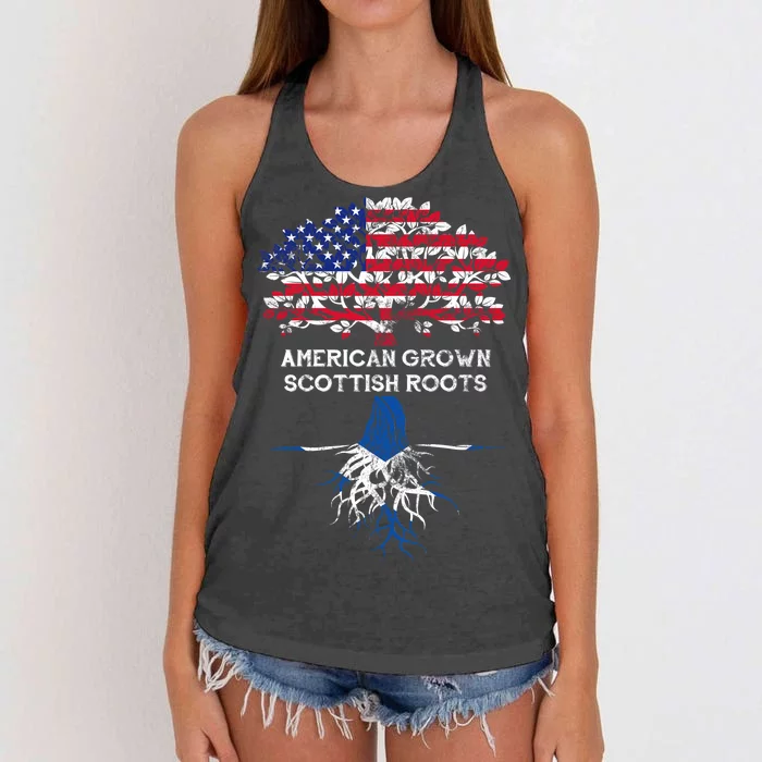 American Grown Scottish Roots Women's Knotted Racerback Tank