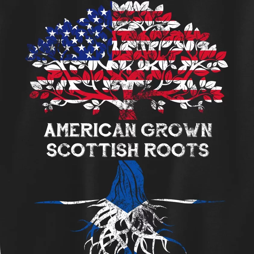 American Grown Scottish Roots Kids Sweatshirt