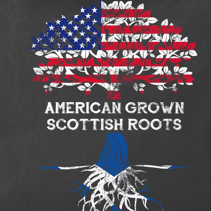 American Grown Scottish Roots Zip Tote Bag