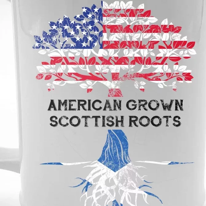 American Grown Scottish Roots Front & Back Beer Stein