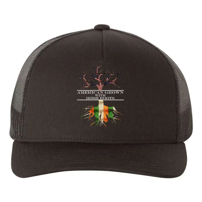 American Grown With Irish Roots Yupoong Adult 5-Panel Trucker Hat