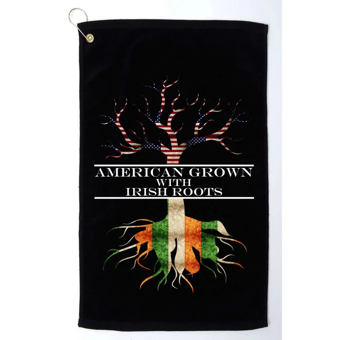 American Grown With Irish Roots Platinum Collection Golf Towel