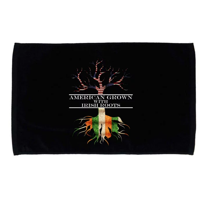 American Grown With Irish Roots Microfiber Hand Towel