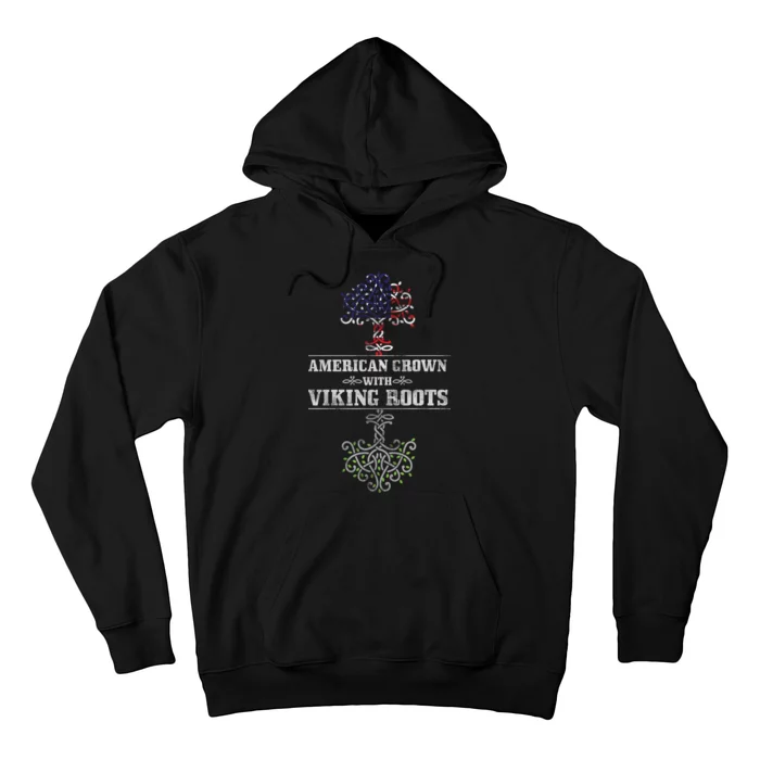 American Grown With Viking Roots Hoodie