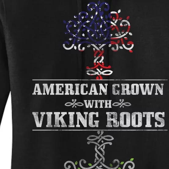 American Grown With Viking Roots Women's Pullover Hoodie