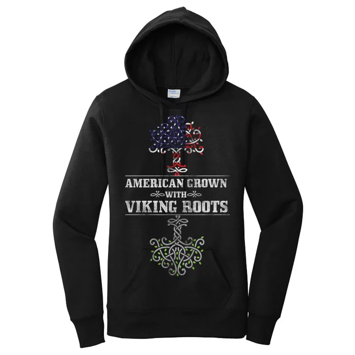 American Grown With Viking Roots Women's Pullover Hoodie