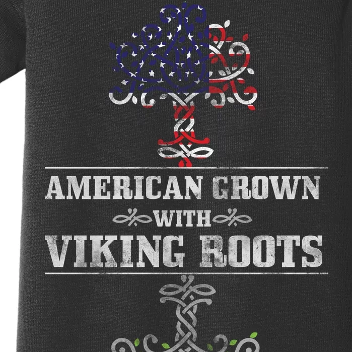 American Grown With Viking Roots Baby Bodysuit