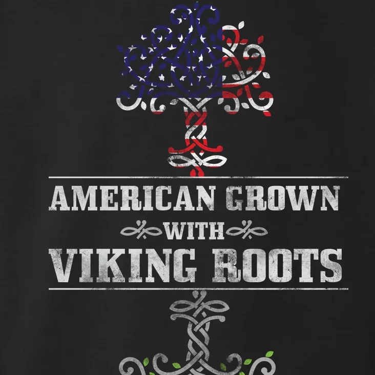 American Grown With Viking Roots Toddler Hoodie