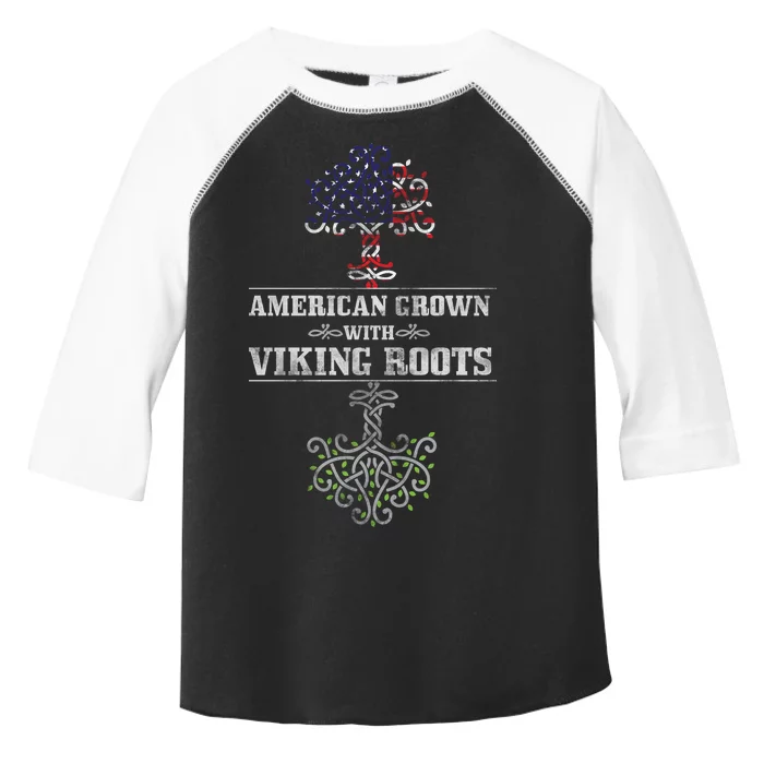 American Grown With Viking Roots Toddler Fine Jersey T-Shirt