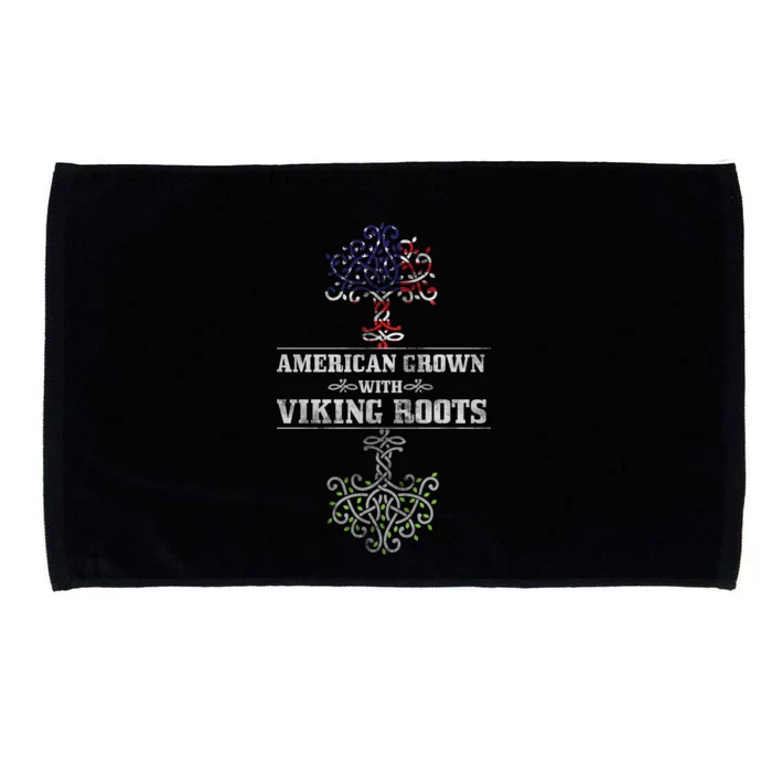 American Grown With Viking Roots Microfiber Hand Towel