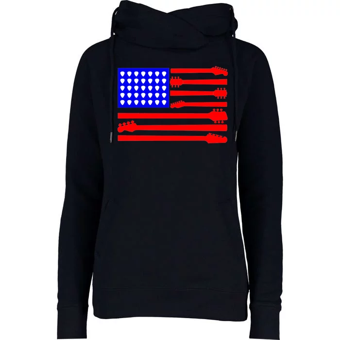 American Guitar Womens Funnel Neck Pullover Hood