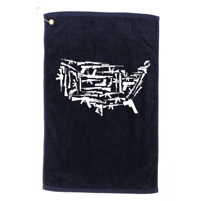 American Gun Map Platinum Collection Golf Towel