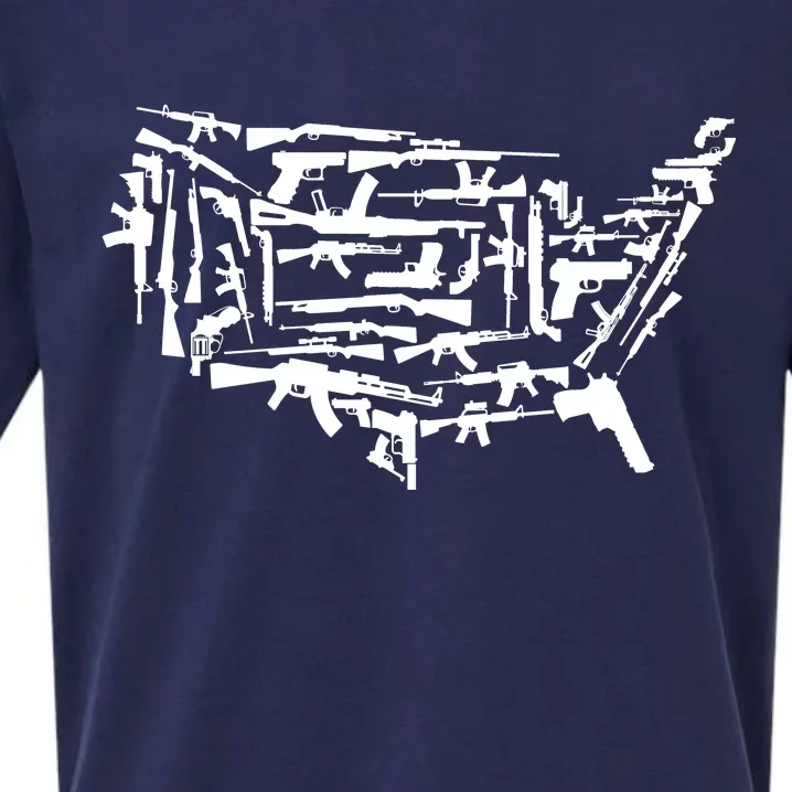 American Gun Map Sueded Cloud Jersey T-Shirt