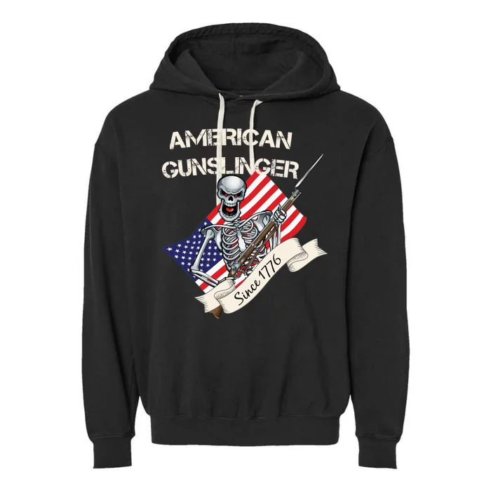 American Gunslinger Since 1776 Garment-Dyed Fleece Hoodie