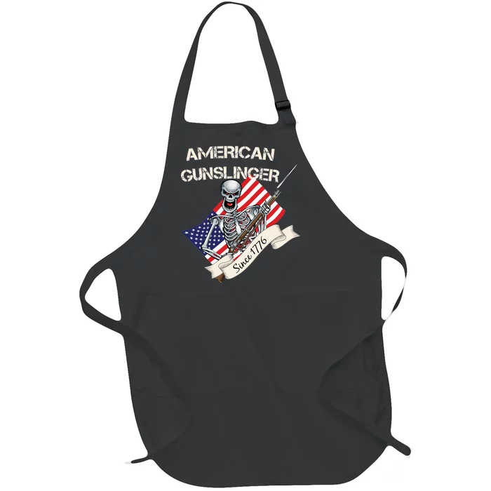 American Gunslinger Since 1776 Full-Length Apron With Pocket